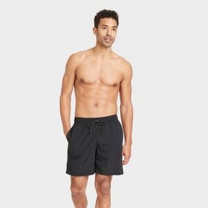 Men's Black Swim Shorts